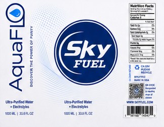 AquaFlo label for Sky Fuel